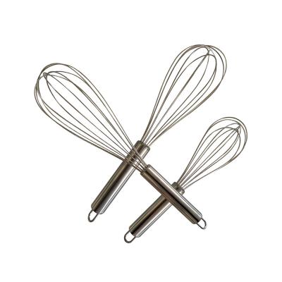 China Durable Durable 12 Inch Egg Beater Hand Mini Kitchen Stainless Steel Whisk Mixer for sale