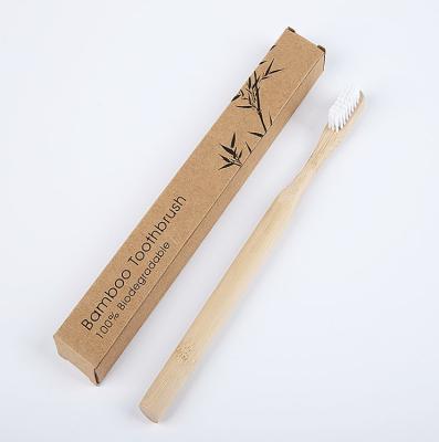 China Eco Disposable Travel Makeup Natural Customized Bamboo Toothbrush for sale