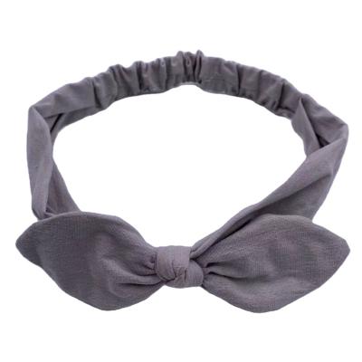 China Cute Hair Girl Bow Knot Turban Handmade Printed Elastic Headband Daily Wear Custom Design Wholesale New for sale