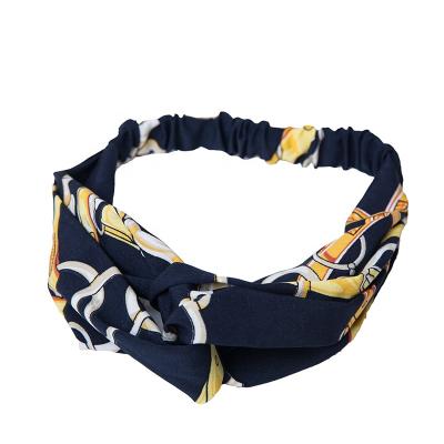 China Daily Wear Wide Hair Loop Wholesale Daily Wear Cross Hair Cloth Cross Hair Band Women Colorful Accessories for sale