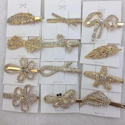 China Fashion Rhinestone Hair Clip For Women Crystal Hair Clips Hair Accessories for sale