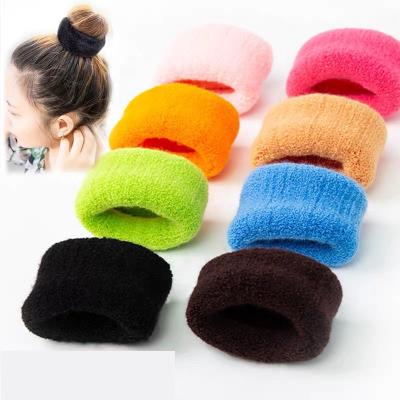 China High Quality Colorful Little Children's Hair Accessories Daily Wear Wholesale Seamless Elastic Hair Rings Hair Band for sale