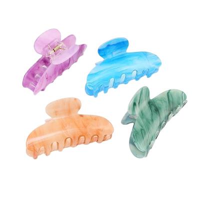 China Daily Hair Wear Acrylic Acetate Tortoiseshell Hair Claw Clip Accessories for sale