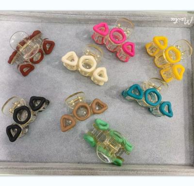 China Stylish Hip Hop Hairpins New And Simple Korean Metal Electroplate Clip Made Hair Claw Women's Plastic Hair Clips Grab Girls for sale