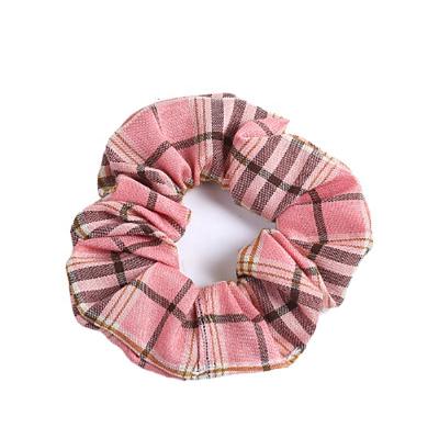 China Daily Wear Factory Custom Designer Printed Elastic Hair Ties Large Soft Cloth Cotton Hair Scrunchies for sale