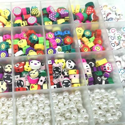 China Round Anniversary Polymer Clay Beads Jewelry Making KIT Beads DIY Jewelry Making Bohemia Bracelet Kit for sale