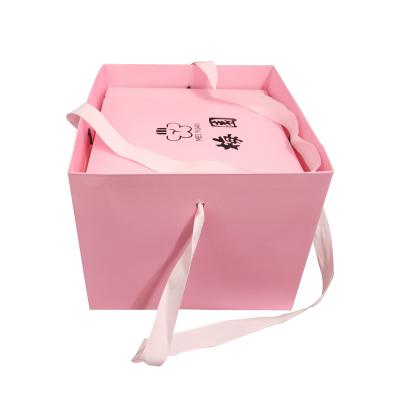 China Disposable Customizable Transparent Clear Wedding Paper Cup Tall Cake Boxes for sale