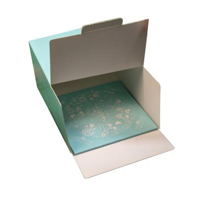 China Disposable Eco Friendly Wholesale Disposable Square Cake Logo 12inch Color Paper Boxes for sale