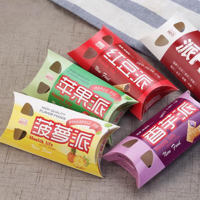 China Wholesale Disposable Grape Disposable Window Food Taro Red Bean Pineapple Apple Pie Packing Box for sale