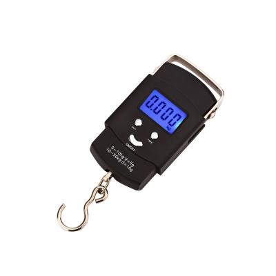 China ABS 110lb Bag Weighing LCD Display Weight Fish Hand Travel Luggage Scale for sale