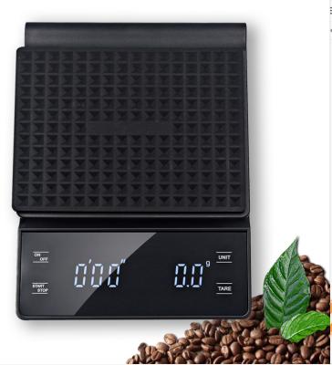 China Timer Counting Shenzhen Manufacturer Precise 0.1g Digital Kitchen Black Coffee Scale with Timemore Timer for sale