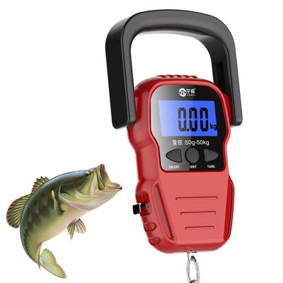 China 2021 Float Amazon Best Seller 50 Kg Digital Fish Handle Postal Hanging Fishing Scale for sale