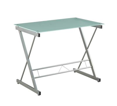 China Modern Design Foldable Executive Office Table Computer Desk Structure Silver Painting for sale