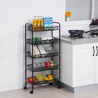 China Steel Kitchen Trolley Storage Cart For Home Furniture for sale