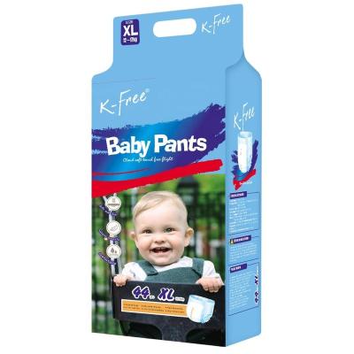 China Printed Sensitive Elastic Baby Diapers Fulf Thin Pulp Training Pants Dry Surface for sale