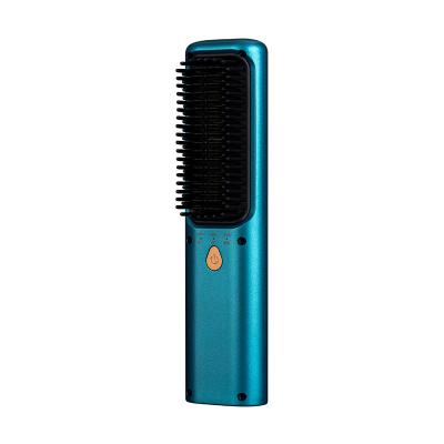 China Electric Smart Ionic Fast Heating Straight Curly Hair Updated Professional Ceramic Hair Straightener Brush for Straightening and Curling for sale