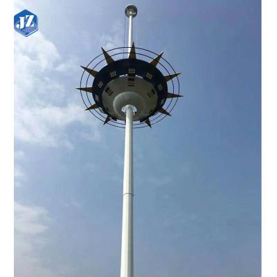 China Wholesale Theme Park 15M To 18M High Mast Steel Street Light Pole Factory In China for sale