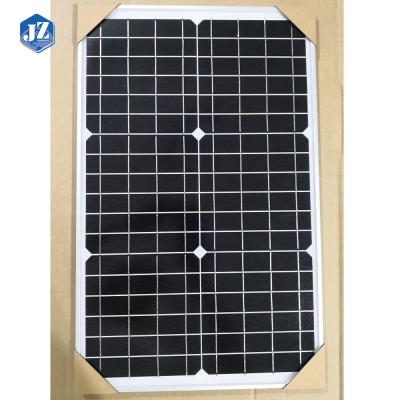 China Wholesale 30W 24V Monocrystalline Silicon High Efficiency PV Panel For E-bike JZ-30M-24 for sale