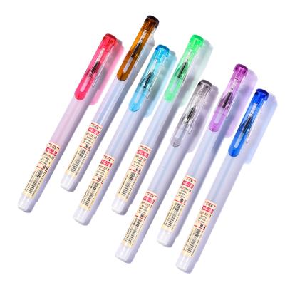 China 2022 New Normal Office School Children Writing Pen Color Ink Plastic Gel Ink Pen With 0.5mm Tip for sale