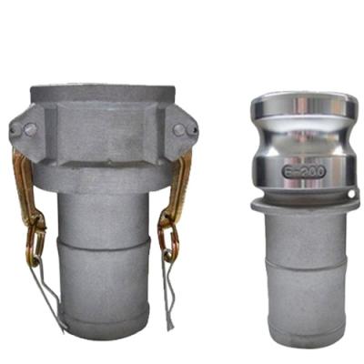 China Camlock Industry Aluminum Pipe Fitting Sand Blasting Connector Quick Type C+E Coupling for sale