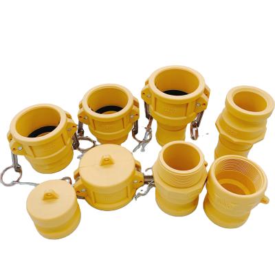 China Industry; Farm Easy Operation Pipr Hose Fitting Sleeve Fitting Gear Coupling Full Nylon Camlock Quick Connector Type Couplings for sale