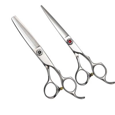 China Cutting Scissors 440C Professional Hair Cutting Scissors Thinning Scissors Set 6