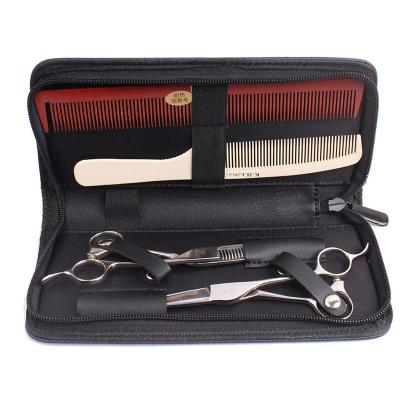 China Professional Barber Shop PU Leather Hair Dressing Scissors Case Packaging Holsters 2 Pairs For Salon Stylist Tool SC2 for sale