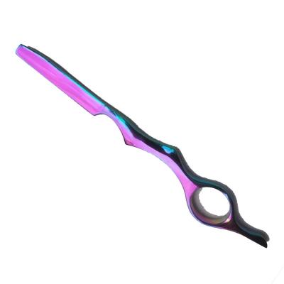 China Single Blade Rainbow Color Hair Styling Razor Hairstyle Stylist Barbers Thinning Professional Salon Use for sale