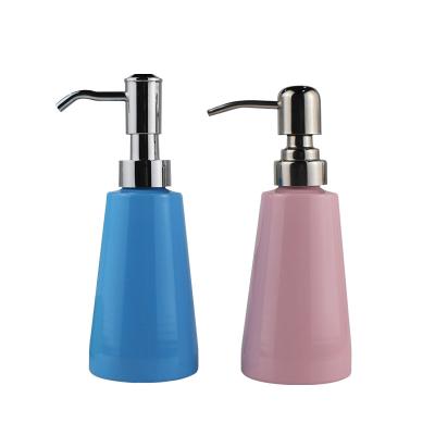 China Free Sample Personal Care Good Quality Aluminum Liquid Soap Bottle With Stainless Steel Lotion Pump for sale