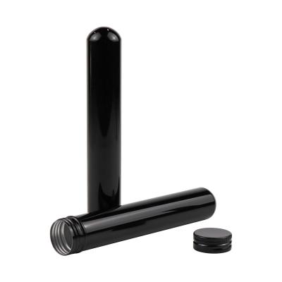 China Popular Design Hot-selling High-end Portable Black Metal Cigar Eco-friendly Traveling Tube for sale