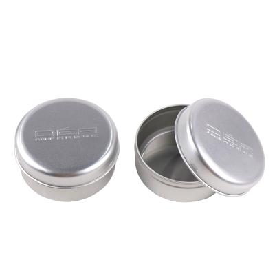 China Round 50ml 60ml 100ml 150ml 200mll Empty Cosmetic Skin Care Cream Aluminum Jar With Screw Lid for sale