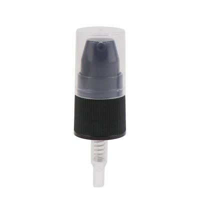 China Non Spill Cosmetic Plastic Smooth Cream Pump 18/410 20/410 24/410 Black Treatment Pump for sale