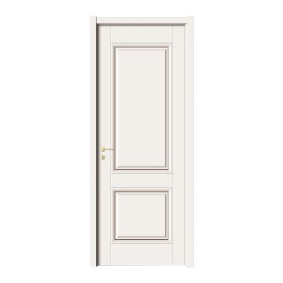 China Modern wooden door paintless design makes living close to nature interior door with simple and elegant biometric lock for sale