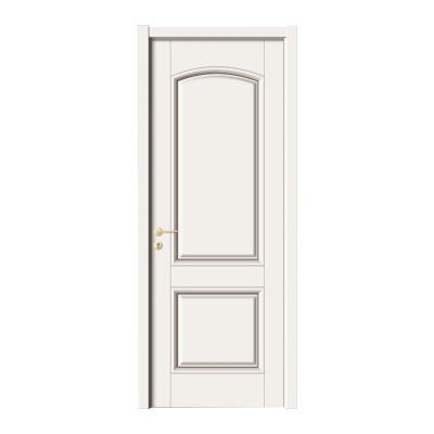 China Modern wooden door paintless design makes living close to nature interior door with simple and elegant biometric lock for sale