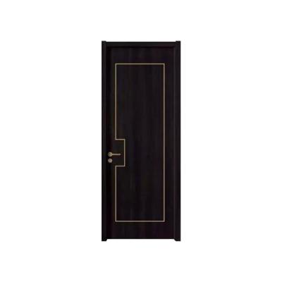 China Interior Minimalist WPC Wood Door With Classic Style Entrance Door Mahogany Wood Interior Doors With Frames Wood for sale