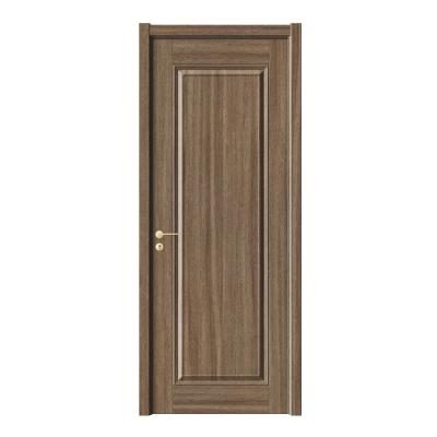 China Waterproof wooden door paintless design makes life close to nature the interior door with simple and elegant biometric lock for sale