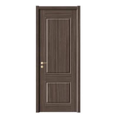 China Waterproof wooden door paintless design makes life close to nature the interior door with simple and elegant biometric lock for sale