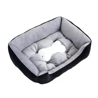 China Waterproof Eco Products Cartoon Pets Beds Winter Warm Comfortable Dog Bed for sale