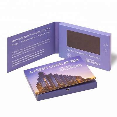 China Multifunctional Europe LCD Video Brochure Map for sale