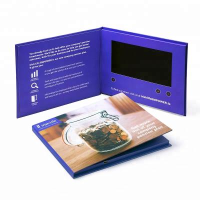 China Europe New Arrival HD LCD Screen Video Brochure, Video Book, Video In Print for sale