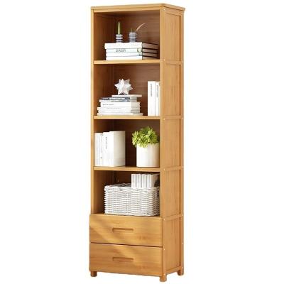 China Modern Convertible Shelving Unit 2 Drawer Storage Bookcase Display Unit Book Case Shelf for sale