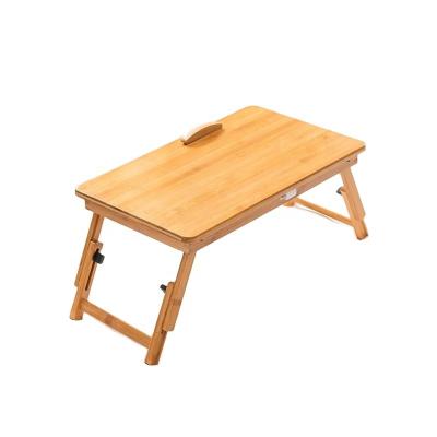 China Home Multi-Function Adjustable Foldable Bamboo Computer Foldable Desk Small Table for sale