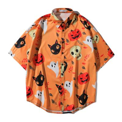 China New Designs High Quality Custom Made Men's Hawaiian Shirts Printing Breathable Shirts Men's Hawaiian Shirts for sale