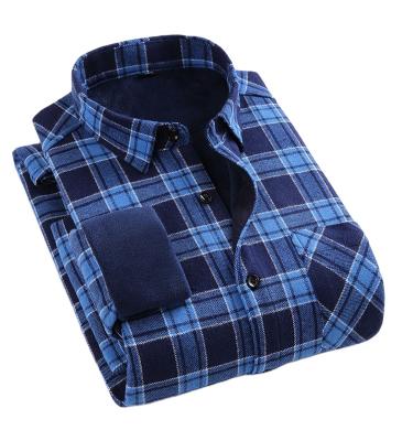 China Winter Breathable Plaid Shirts Men Designer Fashion Loose Cotton Shirts for sale