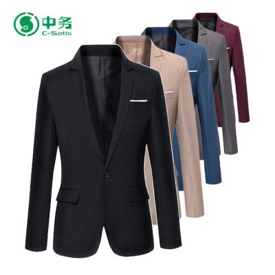 China Fashion Brand One Button Anti Shrink Custom Multi Colors Casual Blazer For Men for sale