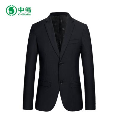 China New Stylish Korean Style Black Slim Fit Men's Blazer Anti-Shrink for sale