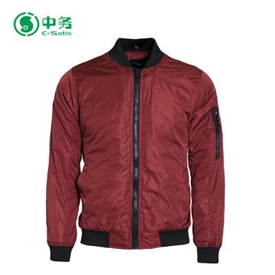 China Men's Zipper Pilot MA1 Bomber Jacket Custom Made Lightweight Urban Casual Breathable Outwear for sale