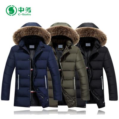 China Fashion Style Warm Hooded Padded Jacket Men's Breathable Winter Cotton-padded Jacket for sale