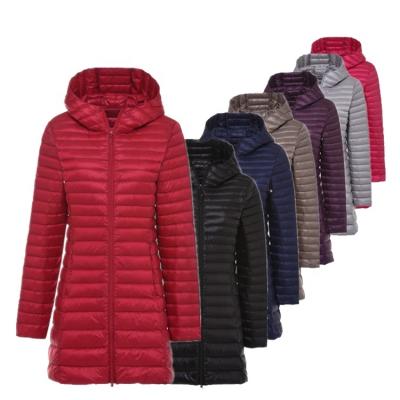 China The new thin hooded slim trend of viable women down coat for sale