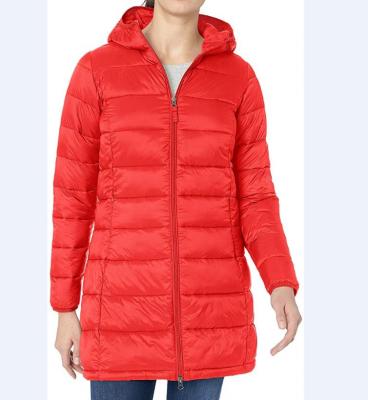 China Ladies Breathable Clothing Warm Hooded Coat Down Jacket Women Winter Down Jacket Feather Jacket for sale